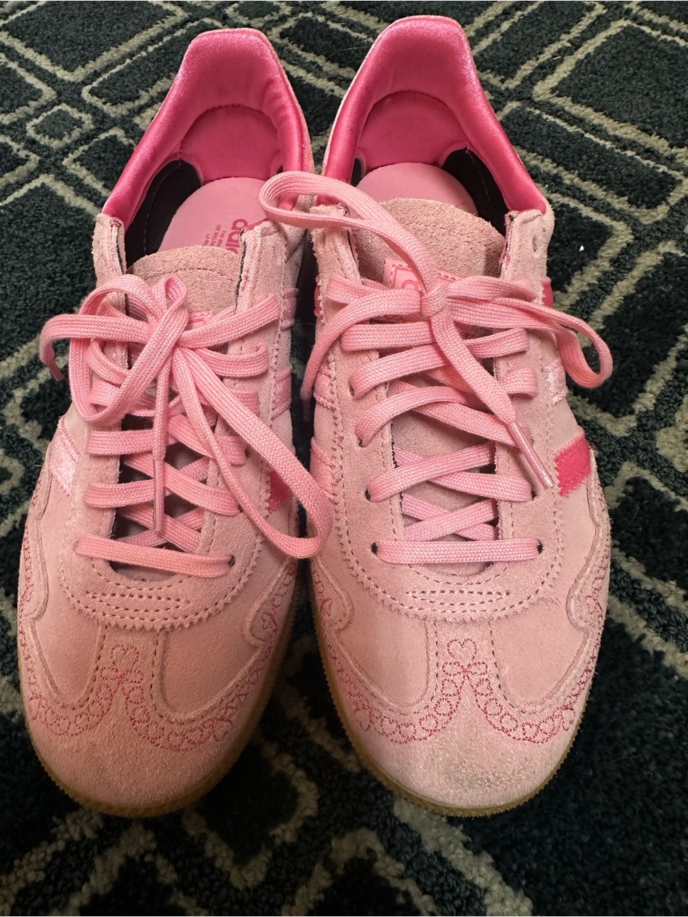adidas Pink Suede Women's Lace-Up Sneakers